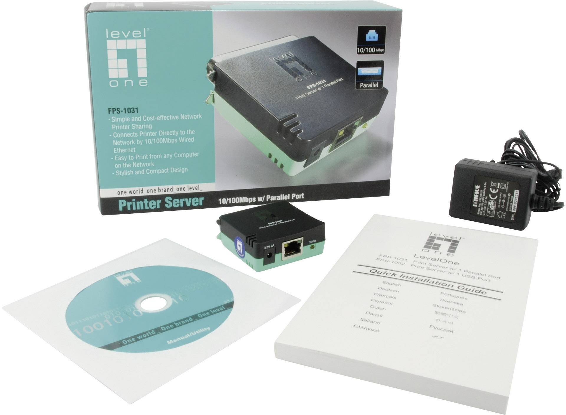 LevelOne FPS-1031 - Druckserver - parallel-1