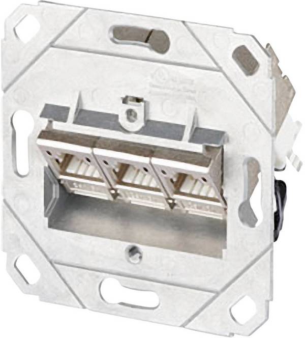 Metz Connect Netzwerkdose Unterputz Einsatz CAT 6a 3 Port