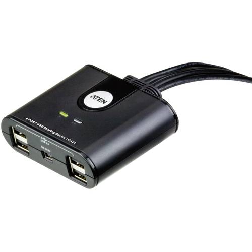 Thumbnail - ATEN US424-AT 4 Port USB 2.0-Umschalter Schwarz