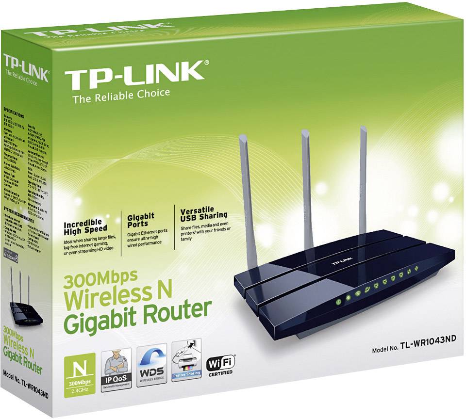 TP-LINK TL-WR1043ND WLAN Router 2.4 GHz 300 MBit/s-3