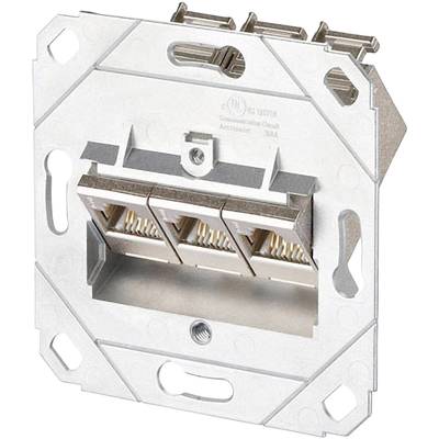 Metz Connect Netzwerkdose Unterputz Einsatz CAT 6a 3 Port-0