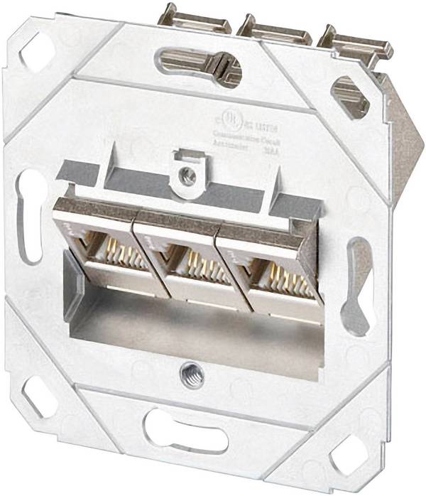 Metz Connect Netzwerkdose Unterputz Einsatz CAT 6a 3 Port