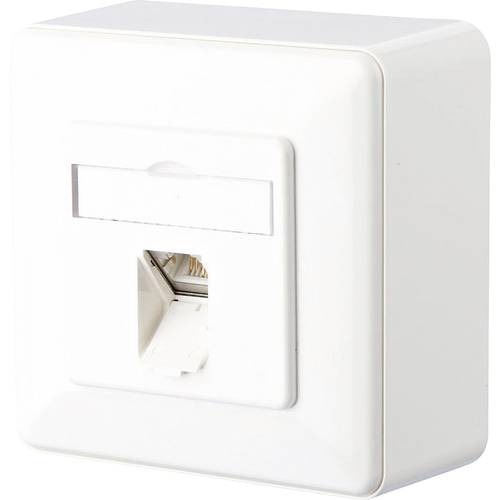 Metz Connect Netzwerkdose Aufputz CAT 6 1 Port Reinweiß