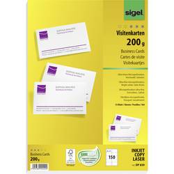 Image of Sigel DP839 Bedruckbare Visitenkarten, microperforiert 85 x 55 mm Hochweiß 150 St. Papierformat: DIN A4