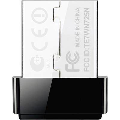 USB-WLAN-Adapter mit CE- und FCC-Zeichen, Made in China. Kompaktes Design, geeignet für kabellose Netzwerke.