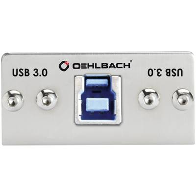 Oehlbach PRO IN MMT-C USB.3 B/A USB 3.2 Gen 1 (USB 3.0) Multimedia-Einsatz mit Kabelpeitsche 