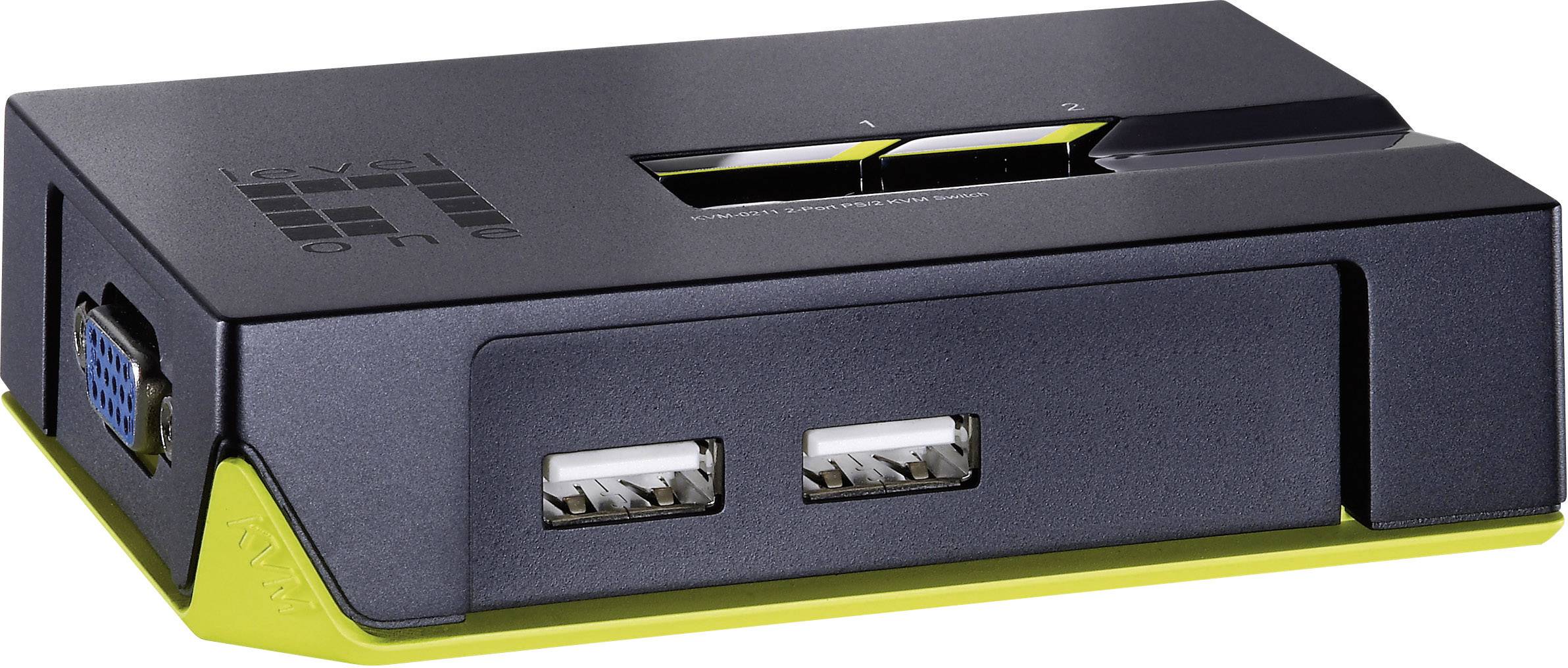 LevelOne ViewCon KVM-0222 - KVM-Switch - 2 x KVM port(s)-0