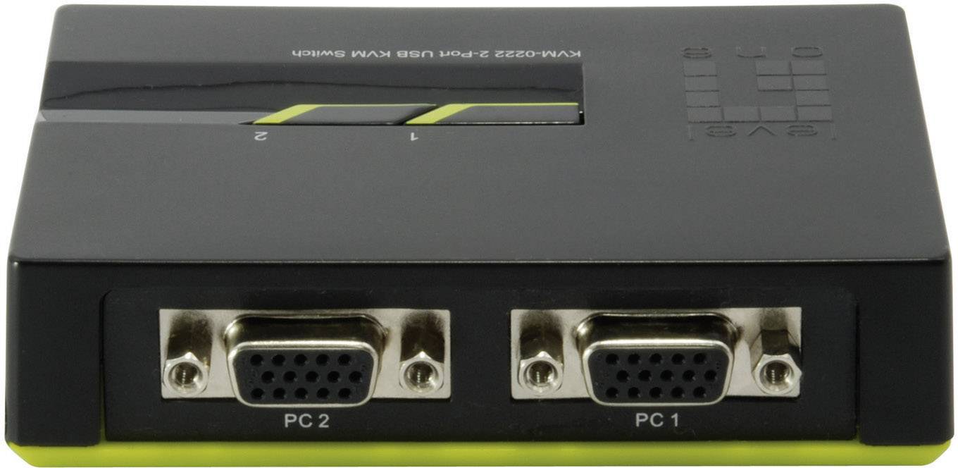 LevelOne ViewCon KVM-0222 - KVM-Switch - 2 x KVM port(s)-3