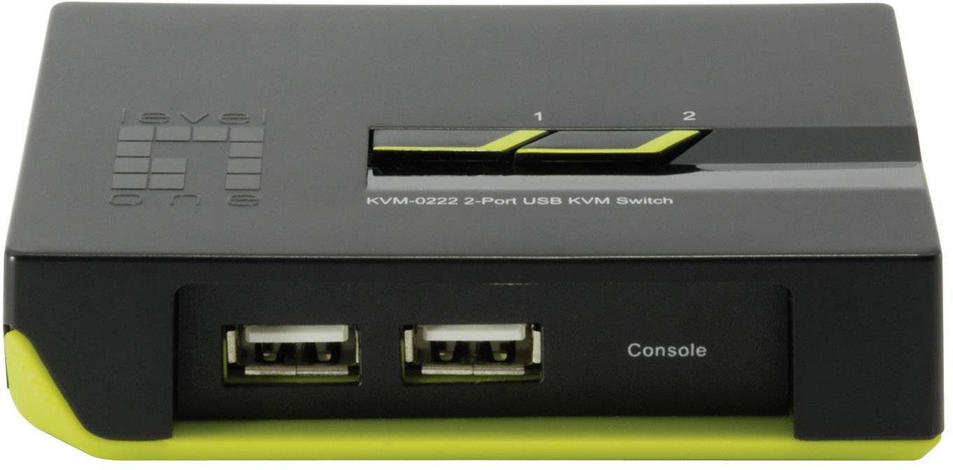 LevelOne ViewCon KVM-0222 - KVM-Switch - 2 x KVM port(s)-4