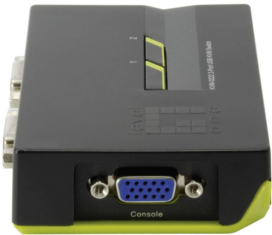LevelOne ViewCon KVM-0222 - KVM-Switch - 2 x KVM port(s)-5