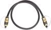 Oehlbach 6081 Toslink Digital-Audio Anschlusskabel [1x Toslink-Stecker (ODT) - 1x Toslink-Stecker (ODT)] 1.00 m Grau vergoldete Steckkontakte