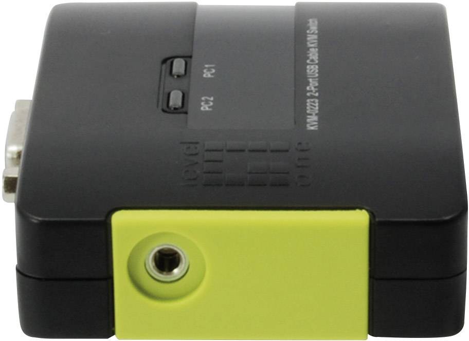 LevelOne KVM-0223 - KVM-/Audio-Switch - 2 x KVM/Audio-6