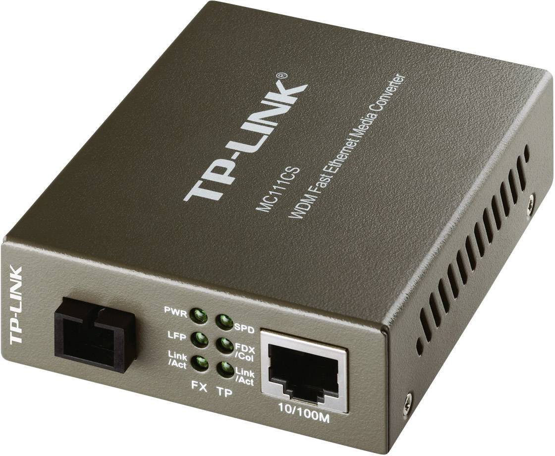 TP-LINK 10/100 Mbps RJ45 to 100 Mbps Single-mode SC WDM Bi-Directional Fiber Converter