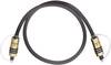 Oehlbach 6082 Toslink Digital-Audio Anschlusskabel [1x Toslink-Stecker (ODT) - 1x Toslink-Stecker (ODT)] 2.00 m Grau vergoldete Steckkontakte