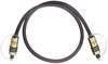 Oehlbach 6085 Toslink Digital-Audio Anschlusskabel [1x Toslink-Stecker (ODT) - 1x Toslink-Stecker (ODT)] 5.00 m Grau vergoldete Steckkontakte