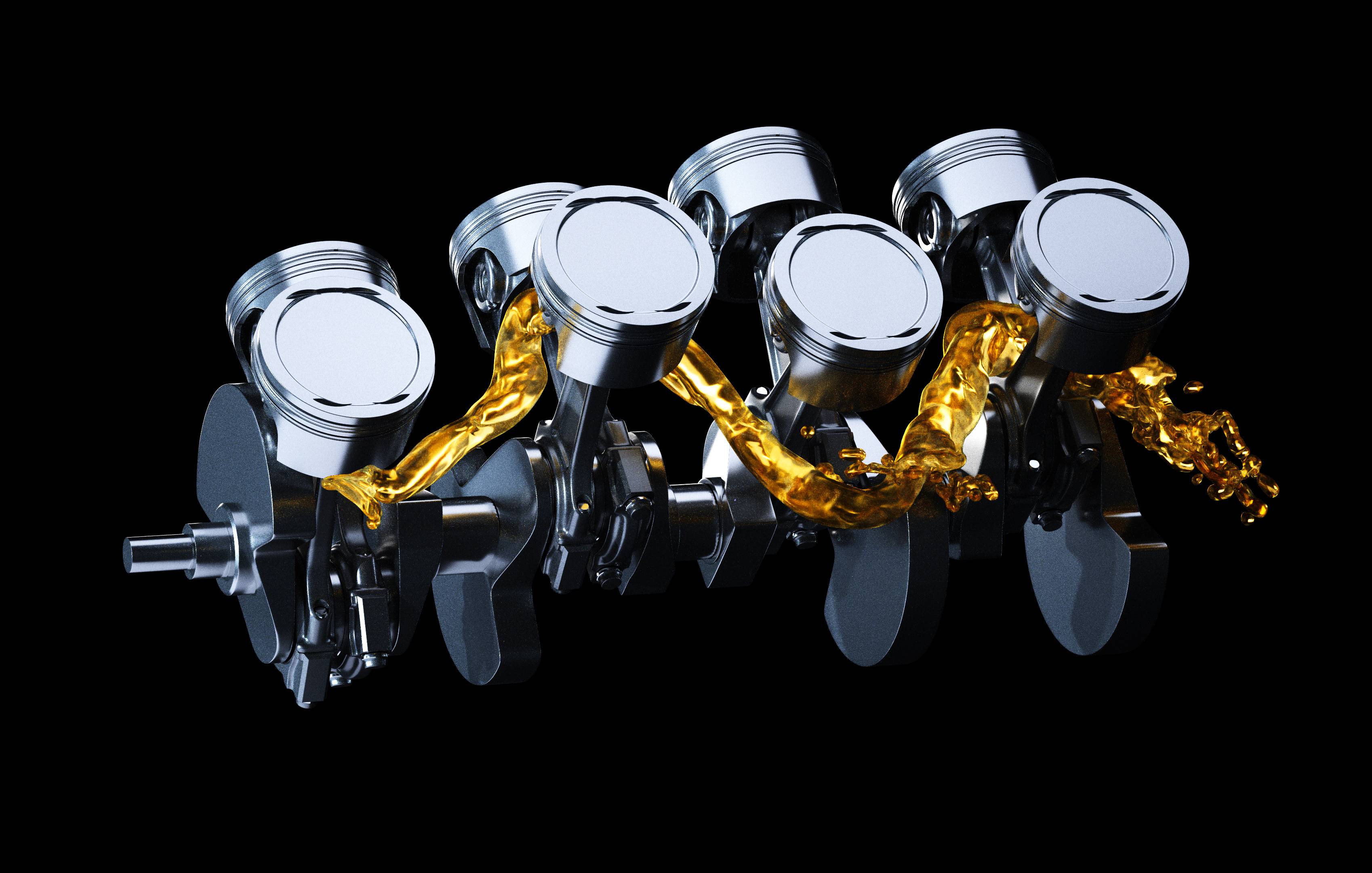 Motoröl in einem Verbrennungsmotor