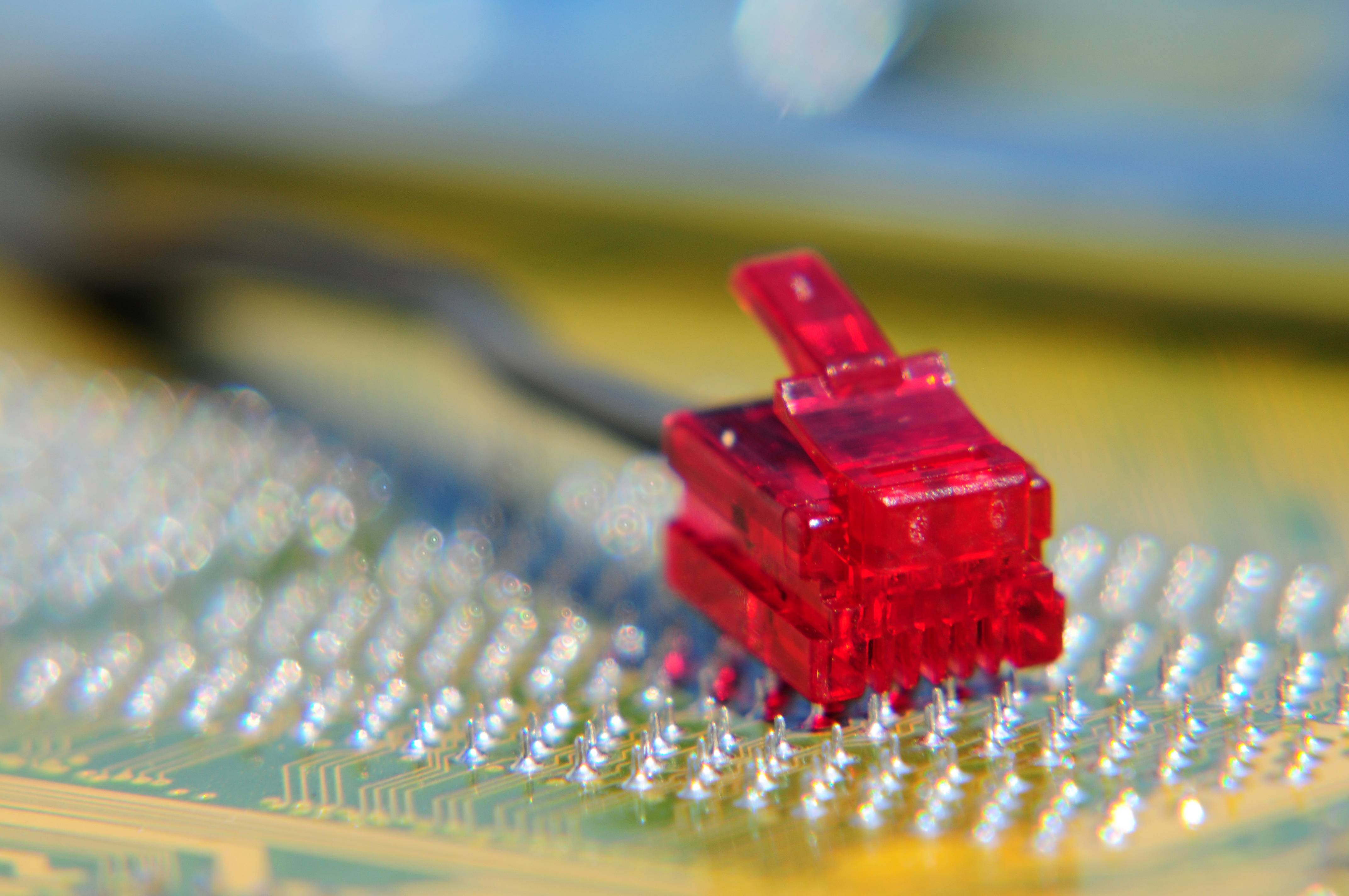 Roter Steckverbinder