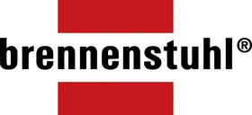 Logo der Marke Brennenstuhl mit grauer Umrandung. Weiterleitung zum Markenshop von Brennenstuhl