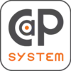 'CaP SYSTEM'-Logo, zeigt stilisierte Buchstaben 'C', 'a', 'P' in Grau und 'SYSTEM' in Blau.