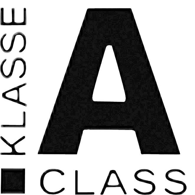 'Klasse A' steht in schwarzer, fettgedruckter Schrift auf weißem Hintergrund.