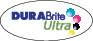 'Logo mit dem Text DuraBrite Ultra', daneben bunte Wasserfarbtropfen in Cyan, Magenta, Gelb und Schwarz.