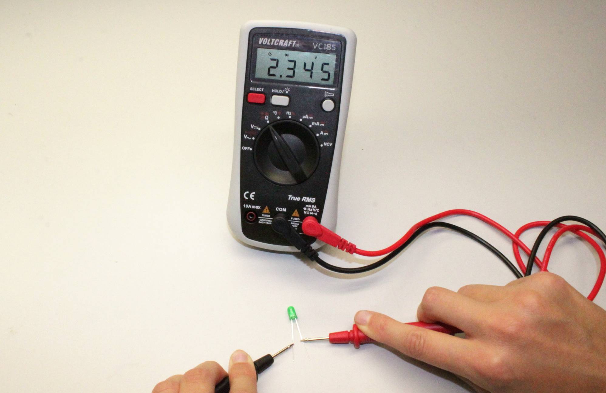 Diode mit Multimeter prüfen