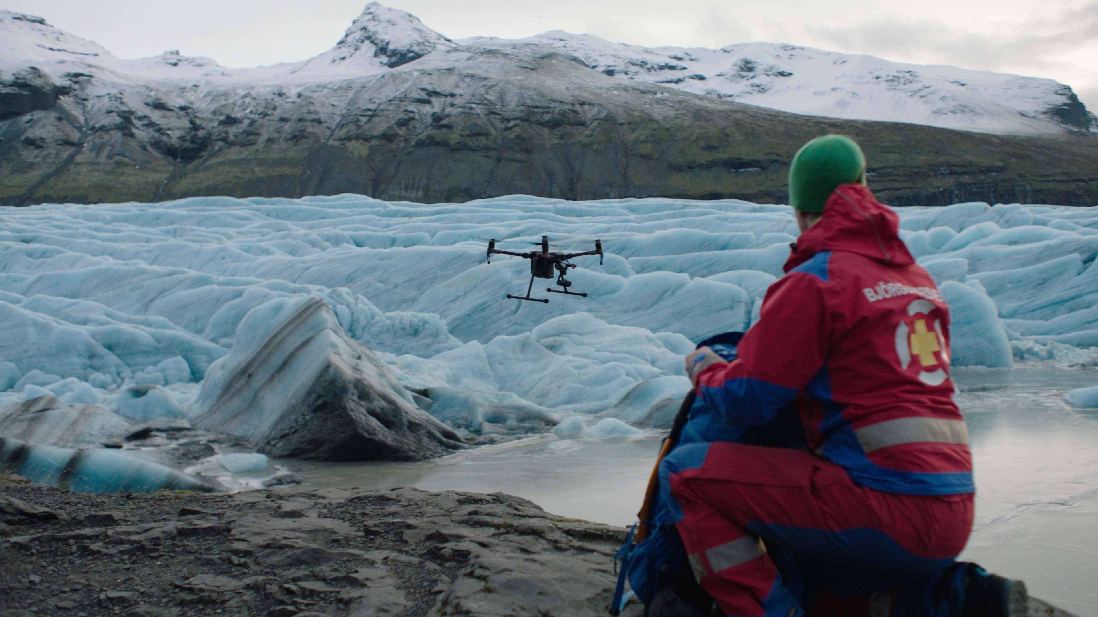 Drohne beim Sucheinsatz