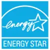 Logo der 'Energy Star' mit einem stilisierten Stern und dem Wort ‚energy' in Schreibschrift auf orangefarbenem Hintergrund, das Energieeffizienz symbolisiert.