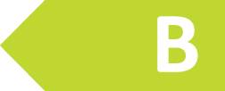 Energieeffizienzklasse B (A+ - F)