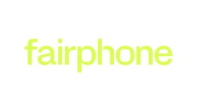 Logo der Marke Fairphone mit grauer Umrandung. Weiterleitung zum Markenshop von Fairphone