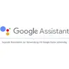 Logo von Google Assistant mit dem Text 'Separate Basisstation zur Verwendung mit Google Home notwendig'.