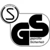 'GS geprüfte Sicherheit' Zeichen, zeigt Sicherheitszertifizierung durch Intertek.