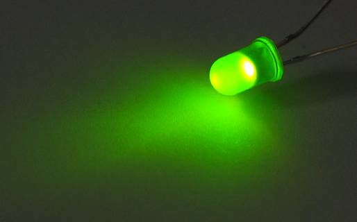 Grüne LED mit 2,2 Volt und 20 mA