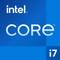 Das Bild zeigt ein Intel-Logo mit der Aufschrift 'CORE' und 'i7', dargestellt in stilisiertem Text auf blauem Hintergrund.