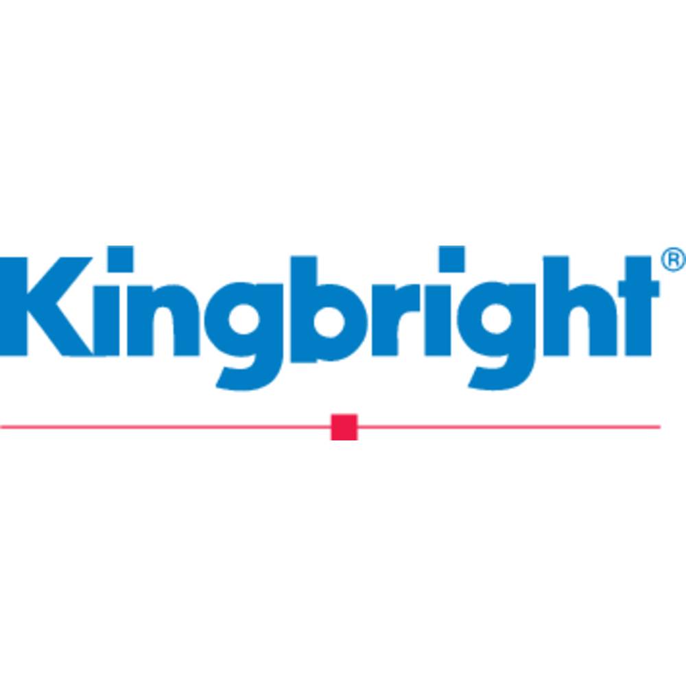 Kingbright LED 3mm diffus rot 3mcd Bedrade LED Rood Rond 3 mm 1 mcd 40 ° 30 mA 1.7 V