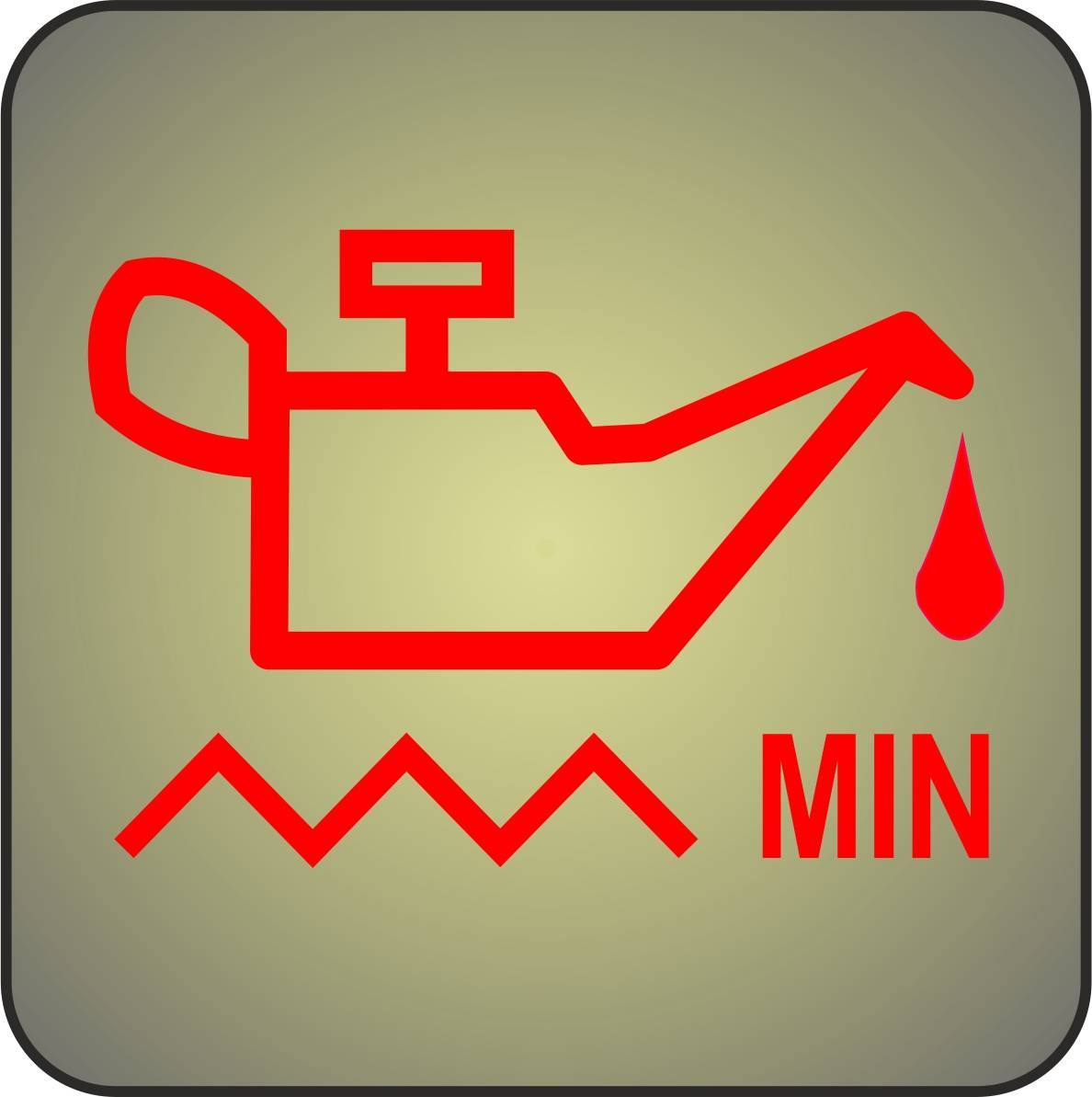 Kontrollleuchte Ölmangel