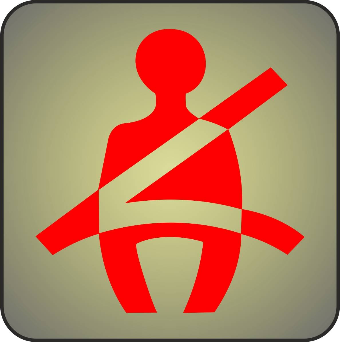 Kontrollleuchte Sicherheitsgurt