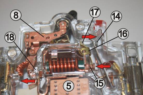 Magnetische Auslösung bei Kurzschluss