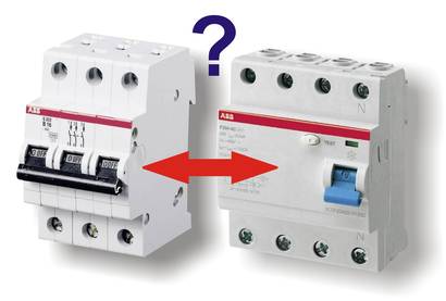 LS-Schalter vs. Fehlerstromschalter