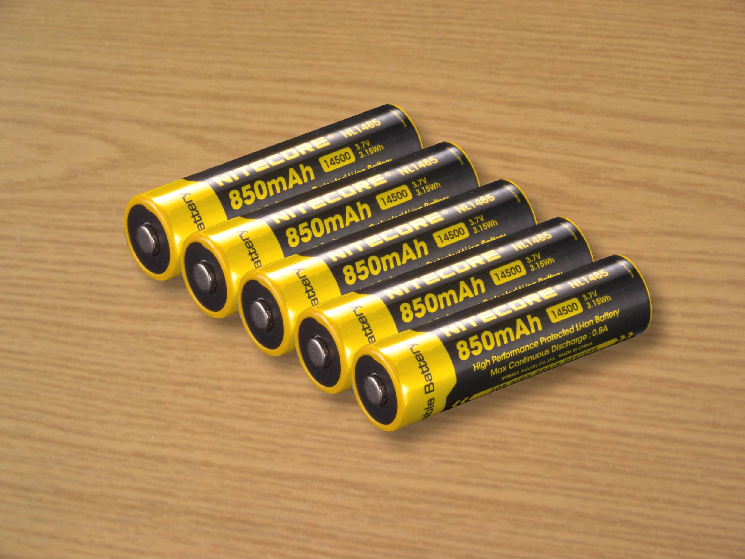 Lithium-Akkus der Baureihe 14500