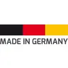 Das Bild zeigt die Aufschrift 'MADE IN GERMANY' unterhalb der deutschen Flagge in Schwarz, Rot und Gold.