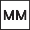Ein quadratisches Symbol mit schwarzen Buchstaben 'MM' auf weißem Hintergrund.