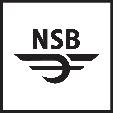 Logo mit den Buchstaben 'NSB' über stilisierten Flügeln auf schwarzem Hintergrund.