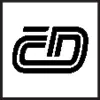 Logo mit zwei stilisierten, ineinandergreifenden Buchstaben 'CD' in Weiß auf schwarzem Hintergrund.