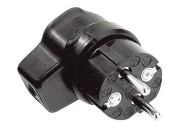 Schutzkontakt Winkelstecker Gummi