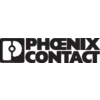 'PHOENIX CONTACT'-Logo in stilisierter Schrift und Symbol.