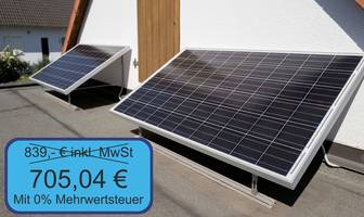 Photovoltaik mit 0% Mehrwertsteuer
