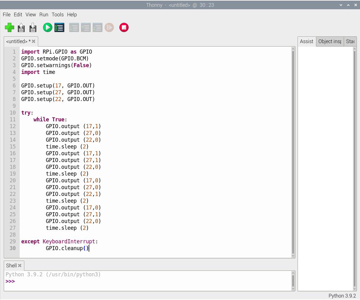 Raspberry Code für die Ampelsteuerung