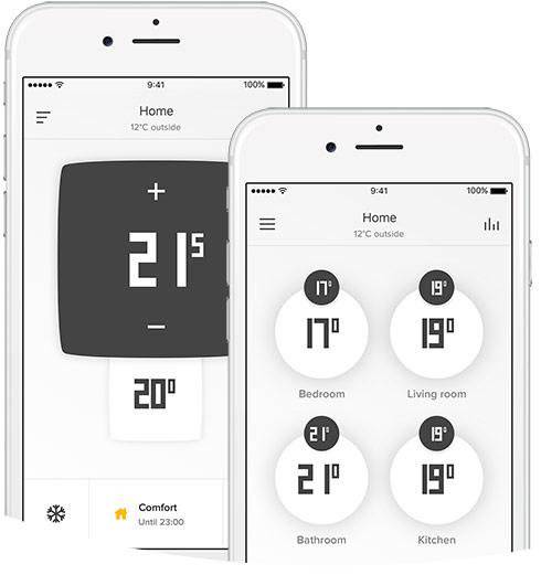 Raumtemperatursteuerung über das Smart-Home-System