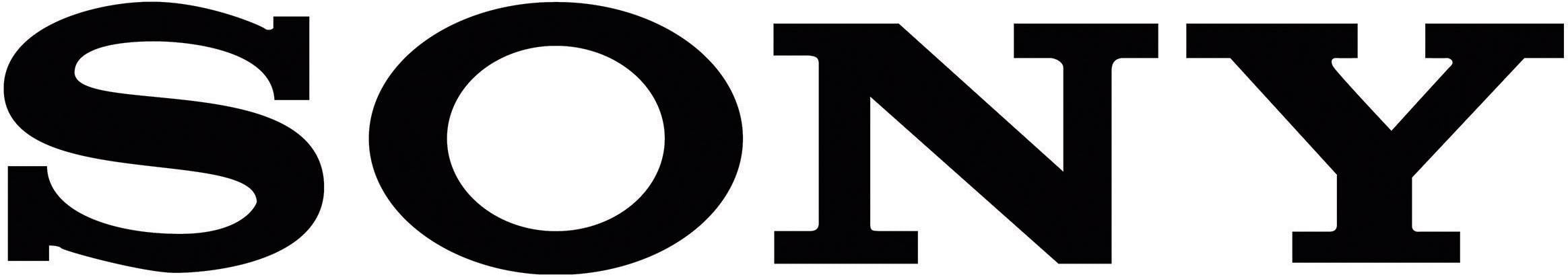 Das Bild zeigt das Sony-Logo in schwarzen Buchstaben auf weißem Hintergrund.